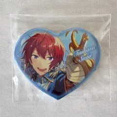 あんスタ　朱桜司　ハート缶バッチ