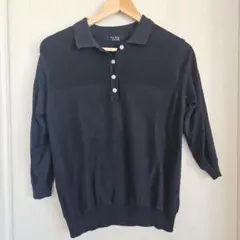 EAST BOY COMET ネイビーポロシャツ 五分袖