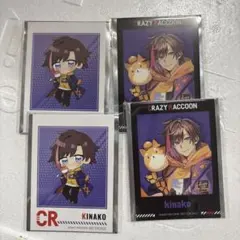 CrazyRaccoon GIGO限定　チェキ風カード　kinako 4点