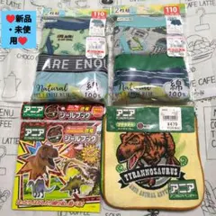 ボクサーパンツ 110cm 2枚組×２ アニアプチタオル５枚 アニアシールブック