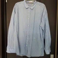 COEN 青白ストライプ 長袖シャツ