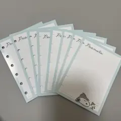 スヌーピー リフィル　シール台紙 8枚セット