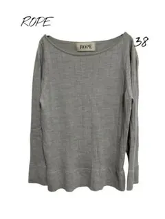 ROPE【美品】 ニット トップス　長袖　グレー　38