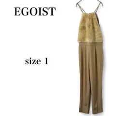 【エゴイスト】 新品タグ付き！ オールインワン サロペット キャミ ファー