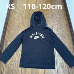 ナイキ　パーカー　110 120cm XSサイズ　ブラック　ロゴ　長袖
