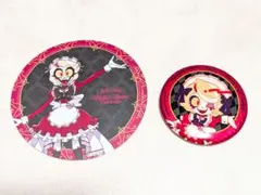 ハズビンホテル　アニメイトカフェ　ヴォックス　グリッター缶バッジ　箔押しカード 2025年最新】ハズビンホテル カード voxの人気アイテム - メルカリ