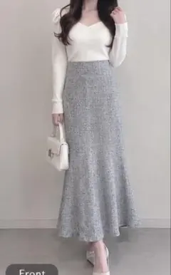 GRL ツイードマーメイドワンピース