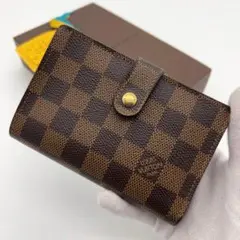 美品 ✨ルイヴィトン ポルトフォイユ がま口 二つ折り財布 ダミエ　TH1004 美品 ✨ルイヴィトン ポルトフォイユ がま口 二つ折り財布