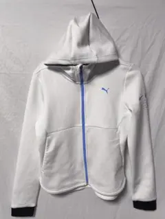 PUMA パーカー ジップアップ DRYCELL フーディ 白 レディース M