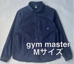 GYM MASTER カバーオールシャツ ネイビー Mサイズ ラウンドカラーのサムネイル