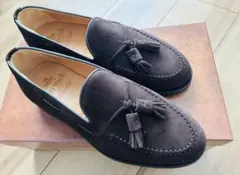 【新品未使用】Berwick 1707 ブラウン スエード タッセルローファー