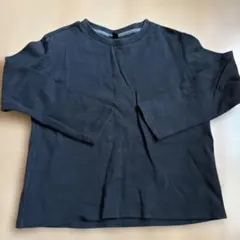 UNIQLO 長袖カットソー 130 黒ロンTキッズ