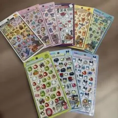 【正規品】ディズニー6種 / たまごっち　３種ボンボンドロップシール　9点