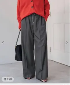 《手洗い可》P/Wイージースラックスパンツ　　36サイズ