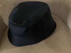 無印の黒 バケットハット