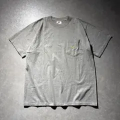 90s USA製 OLD NIKE スウッシュ 刺繍 ロゴ ポケT Tシャツ