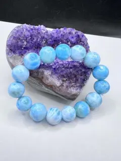 ラリマーブレスレット 内径16