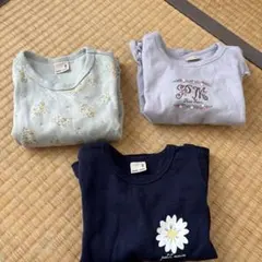 子供用トップス3点セット（花柄・フリル）
