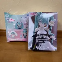 初音ミク ぬーどるストッパーフィギュア 白薔薇、アクぬい 2個セット