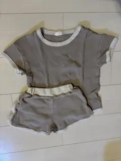 thelala 韓国子供服　ワッフル生地セットアップ