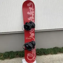 Lamar スノーボード板 赤 レッド バインディング付き　板　スノボ　ボード