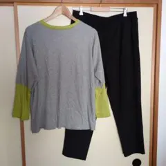 カットソー＆パンツ セットアップ 大きいサイズ 15号〜17号 시마무라