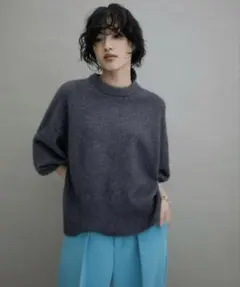 アダムエロペ　FOX WOOL ボリュームプルオーバー