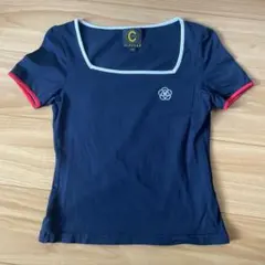クレイサス　ネイビー スクエアネック Tシャツのサムネイル