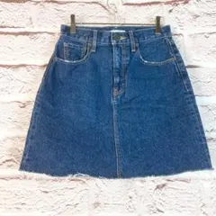 zzr110 MOUSSY ダークブルー デニムミニスカート サイズSのサムネイル