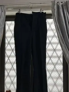 即日発送　黒 スラックス パンツ ウエストゴム