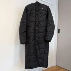 PUMA フード付きロングダウンジャケット L ブラック