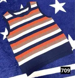 GRL ノースリーブニット ストライプ