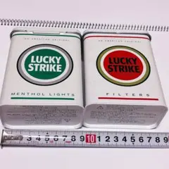 昭和レトロタバコ空箱『ラッキーストライクUS免税品パッケージ 当時物