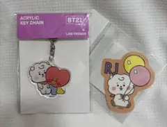 BT21 cafe アクリルキーチェーン RJ TATA
