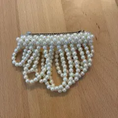 パールビーズ　バレッタ