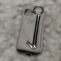 iPhone13用ajew iPhoneケース ベージュ ジップポケット付のサムネイル