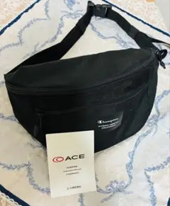 新品 Champion チャンピオン 黒タグ ボディバッグ ブラック aceのサムネイル