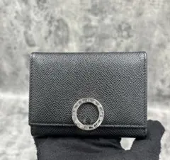 希少✨ブルガリ マネークリップ 財布 ブルガリマン サークルロゴ レザー 黒 美品】ブルガリ マネークリップ 財布 ビーゼロワン ブルガリマン