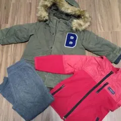 BREEZE　カーキ　アウター　100 cm　GAP　フリースパーカー