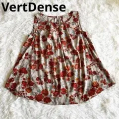 ヴェールダンス　VertDense バラ花柄ノースリーブブラウスのサムネイル