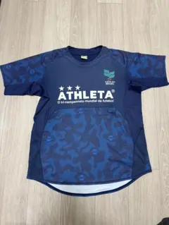 2着セット ATHLETA サッカーウェア ネイビー イエロー