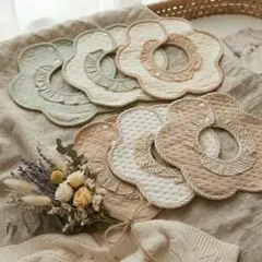 防水スタイよだれかけベビースタイ360度つけ襟ベビー用品エプロンまとめ売りA○