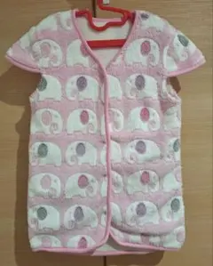 象柄ピンクスリーパー 90-100cm 裏ボア