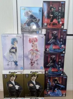 最新プライズフィギュア　9体まとめ売り鬼滅の刃　呪術廻戦　まどマギ　ヒロアカ