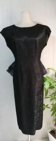 Aimer エメ ドレス ワンピース 黒 総レース　結婚式パーティ