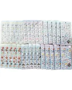 ま*り様 ボンボンドロップシール　水族館　クーリア　30枚セット　6種類