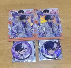 AMPTAK×COLORS まぜ太くん カード、缶バッジ