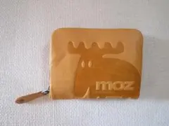 【新品】値下げ　moz(モズ) エルク型押し 2つ折り財布 　キャメル
