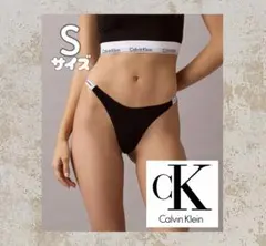 新品 CalvinKlein ショーツ S　Tバック タンガ ブラック タグ付きのサムネイル