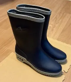 雨靴　レインシューズ　日本製　24.0 ネイビー　EE